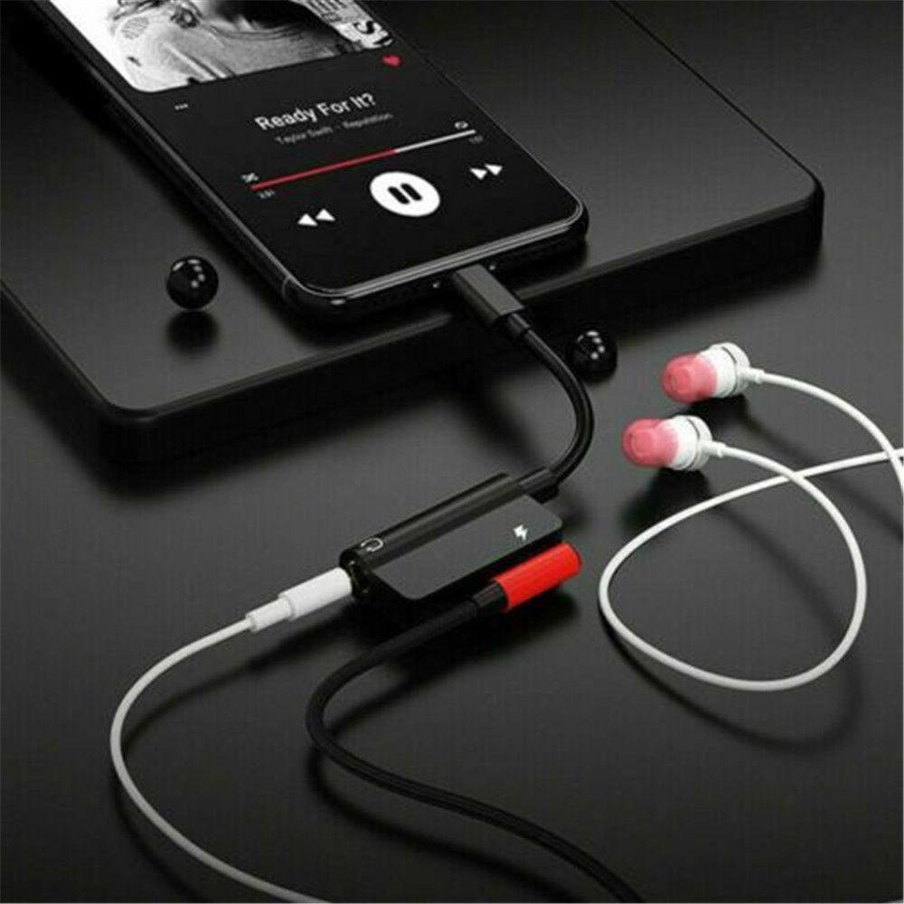 3.5mm Cable Charging Headphone Splitter Type C Earphone Adapter Charge Audio 2 In 1 AUX Audio Line