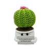 Handmade Wool Crochet Doll: Sunflower Ornament Knitting with Positive Potato Design