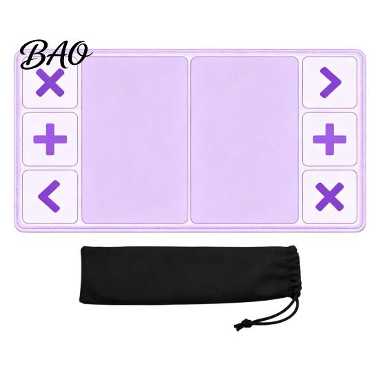 Portable Toy Trading Mat Fidget Board with Storage Bag, 12x24 Inch Rubber Base Play Pad, Playmat Divided Zones for Swap Card Game Partition
