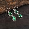 Украшения из малахита, серьги из стерлингового серебра 925 пробы, потрясающие украшения ручной работы, серьги с инициалами в подарок для женщин