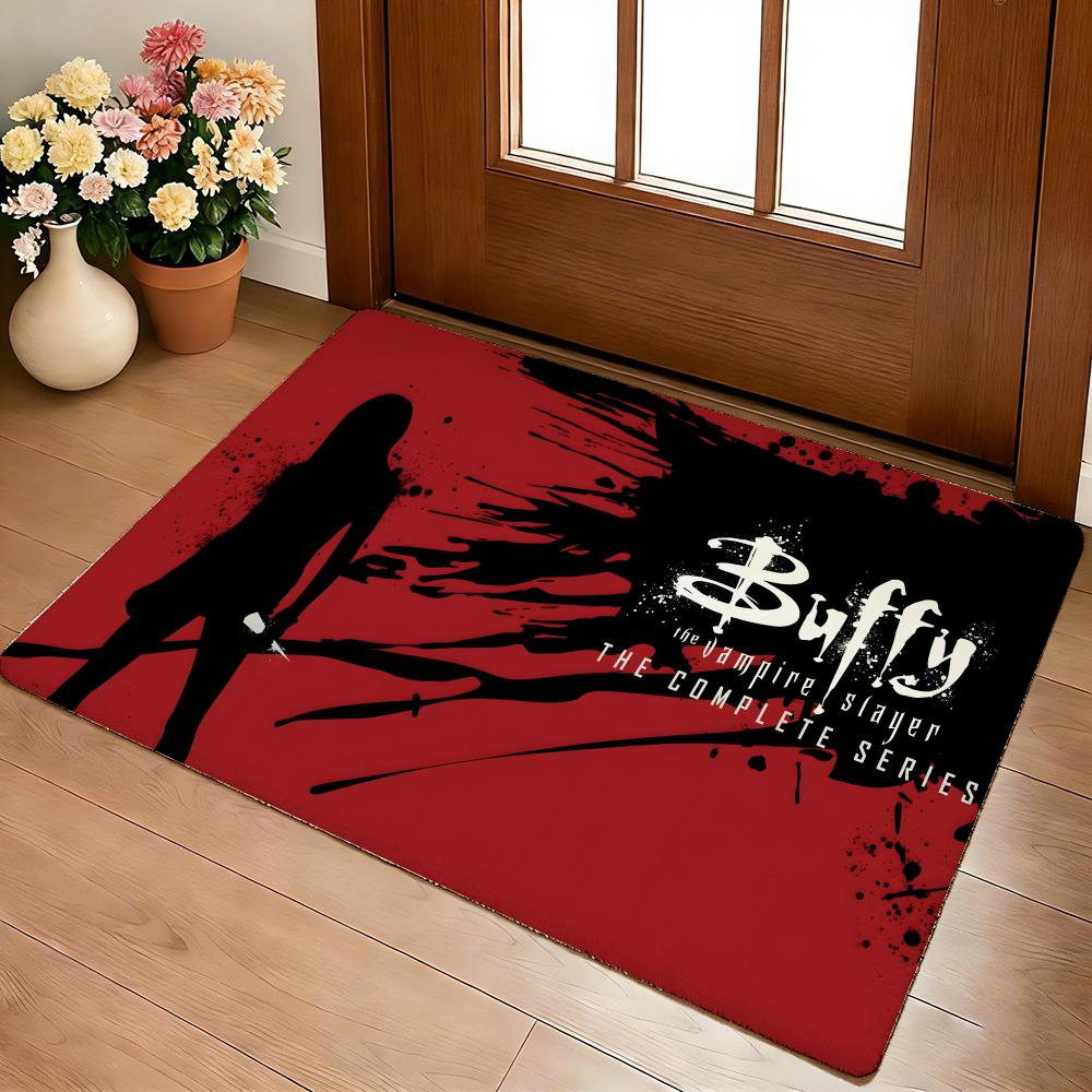 Buffy The Vampire Slayer Classic Movie Floor Mat Cozy Flannel Soft Thick Non-Slip Mat For Living Room Bedroom Kitchen Decor Rugs