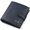 Fashionable Men's Wallet Made of Genuine Grained Leather CANPELLINI 21746 Blue
