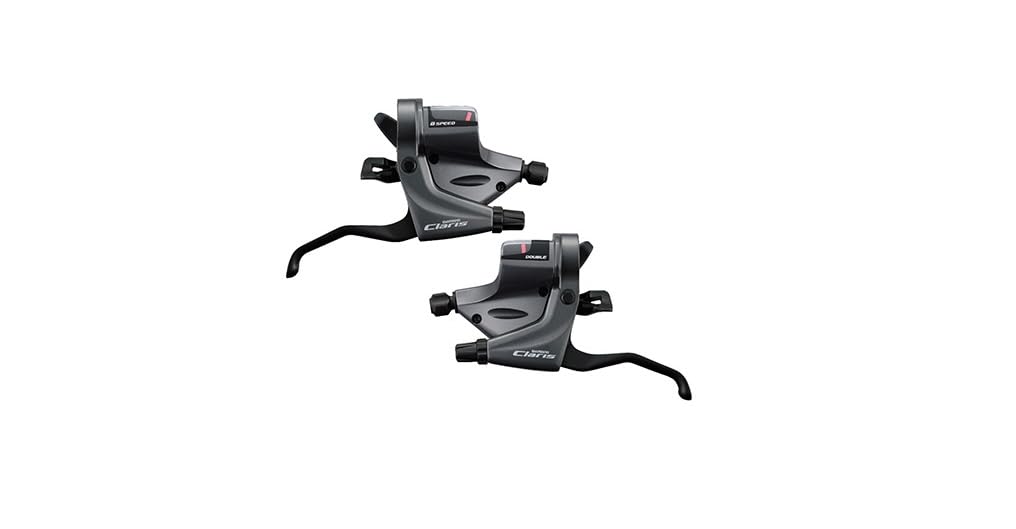 Shimano Left and Right Lever Includes Shift and Brake Cables ST-RS200 Set, 4-Finger, 2x8S, (ESTRS200DPA)