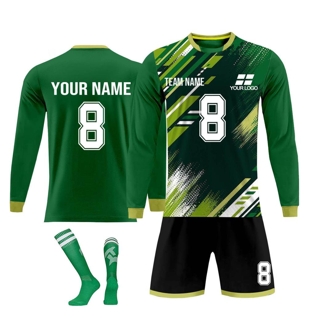 Personalised Shirts Kit Mens Girls With Name Number Custom Football Jerseys For Boys Training Suit