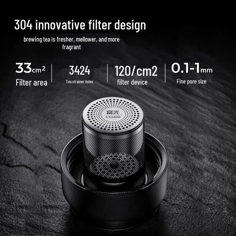FUGUANG 300ml High Borosilicate Tea Infuser Bottle
