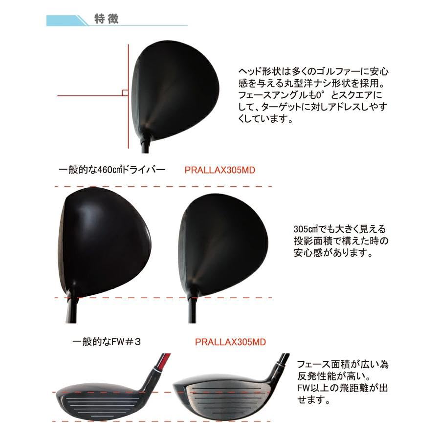 LYNX Golf PARALLAX 305MD Mini Driver Rule Compliant Mini Driver, дюймы Loft Flex PARALLAX 305 MD 43,75 13,5°SR WC+H/C 13,5°SR