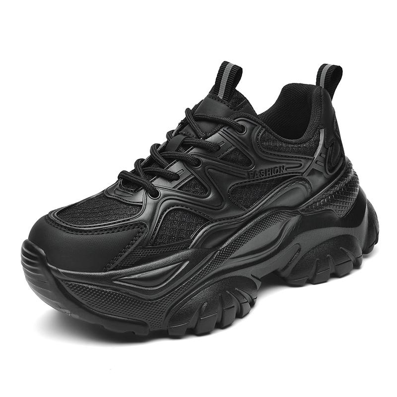 Модные толстые массивные кроссовки для папы, роскошные туфли на платформе для девочек, повседневная кожаная дизайнерская вулканизированная брендовая женская обувь