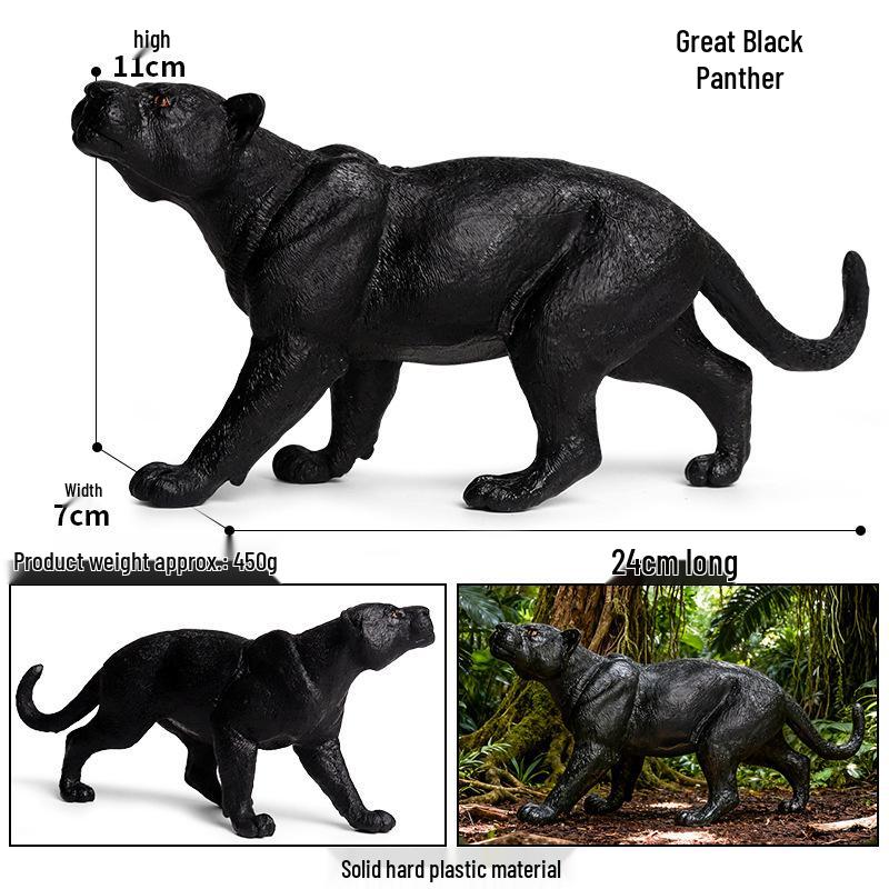 Realistic African Wildlife Lion Toy Set: Male, Female, and Mountain Lion for Children's Cognitive Learning