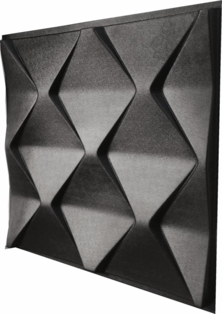 3D Wall Panel Mold for Gypsum, Plaster or Concrete Tile for Decorative Wall Panels 'Pyramids'