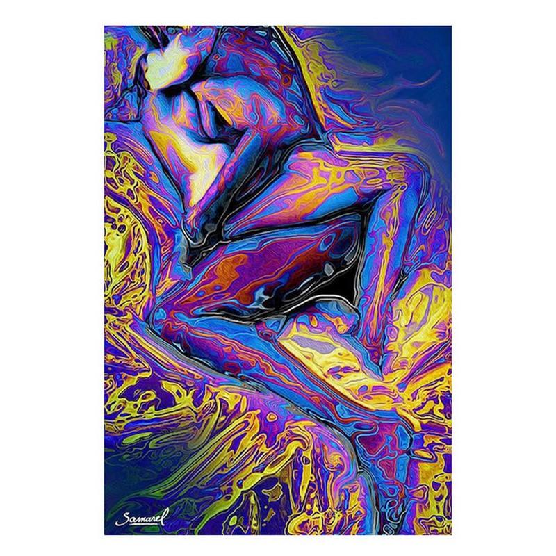 Abstract Nude Lover Sex Poster Women Man Sexy Body Diamond Painting Modern Aldult Wall Art Room Home Decor