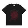 Unisex Retro Vintage Foil Print Letter Graphic Tee Cotton Short SleeveT