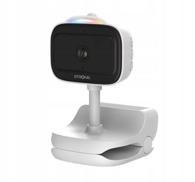 WiFi Strong 2K baby monitor camera with battery-powered lullaby lamp
