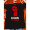 Men'S Summer Casual Crew Neck T-Shirt 100% Polyester Knit Fabric Regular Fit Slight Stretch Rage Against the Machine Graphic Tee