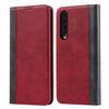 Подходит для мобильного телефона AQUOS sense7 кожаный чехол F-51B с узором под теленка, контрастная цветовая отделка, кошелек для карт SHG06