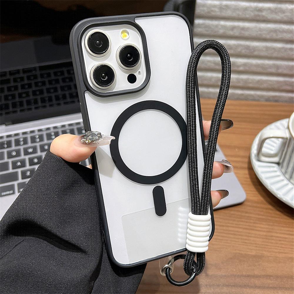 Magnetic Wireless Charge For Case For For Iphone 17 Pro Max 16 1 13 12 11 14 Pro Shockproof Bumper Transparent Cover