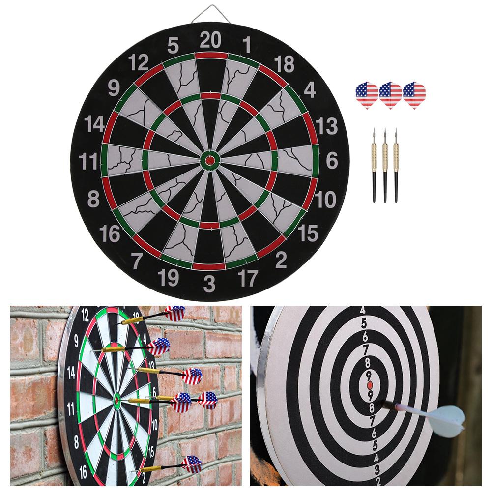 18-дюймовая двухсторонняя флокированная мишень для дартса, набор для студентов, металлические кегли, аксессуары