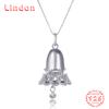 Линдон Стерлингового Серебра 925 Классическое Женское Ожерелье Кулон Циркон Модный Подарок