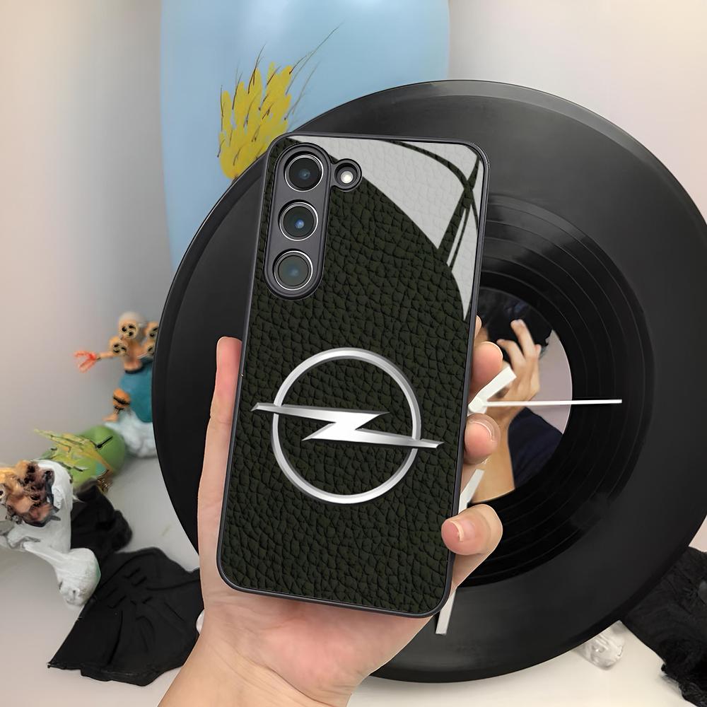 Cool O-Opel Car Phone Case For Samsung Galaxy S25 S24 S23 S22 S20 S21 Note20 Ultra Plus Fe Colored Silver Cover mab056