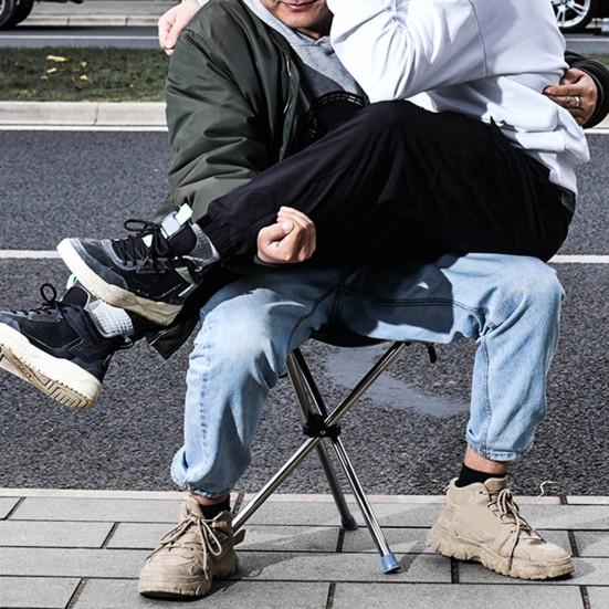 Многоцелевой складной табурет, треккинговая палка, портативная легкая трость для ходьбы с 3-ногим сиденьем, трость для скалолазания на открытом воздухе, помощь при ходьбе пожилым людям