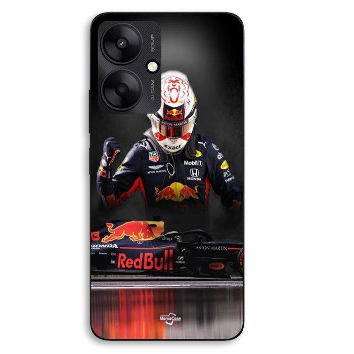 Coque de téléphone - MANIACASE - Xiaomi Redmi 13C 5g - Silicone TPU - Noir - MOTO GP Max Verstappen