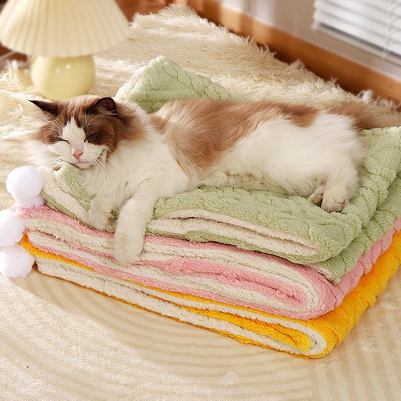 Утолщенное одеяло для домашних животных, зимний теплый спальный коврик для домашних животных для собак, кошек, пушистый мягкий диван для кошек, подушка для дивана, коврик для щенка и котенка, товары для домашних животных