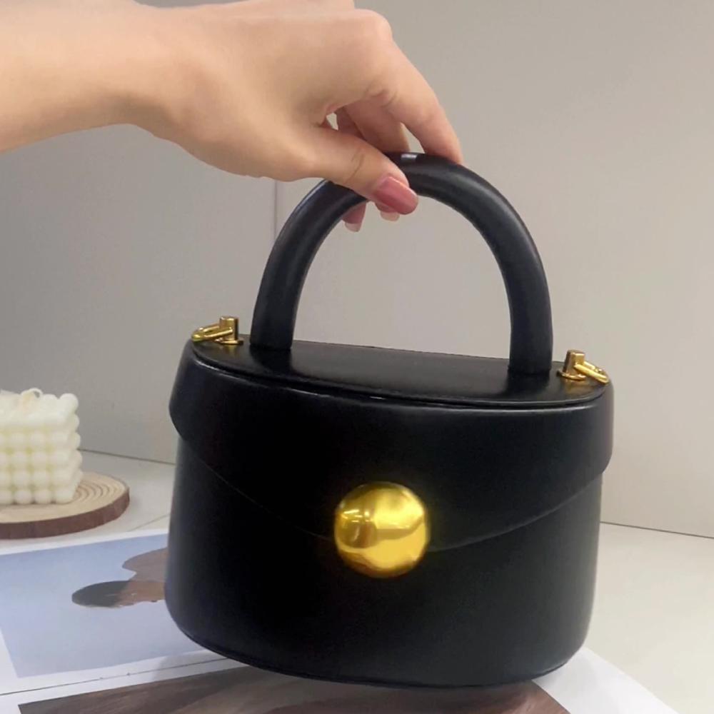 Металлическая сумка премиум-класса, кожаная сумка, сумка-ведро с ручкой, сумка через плечо из стерлингового серебра