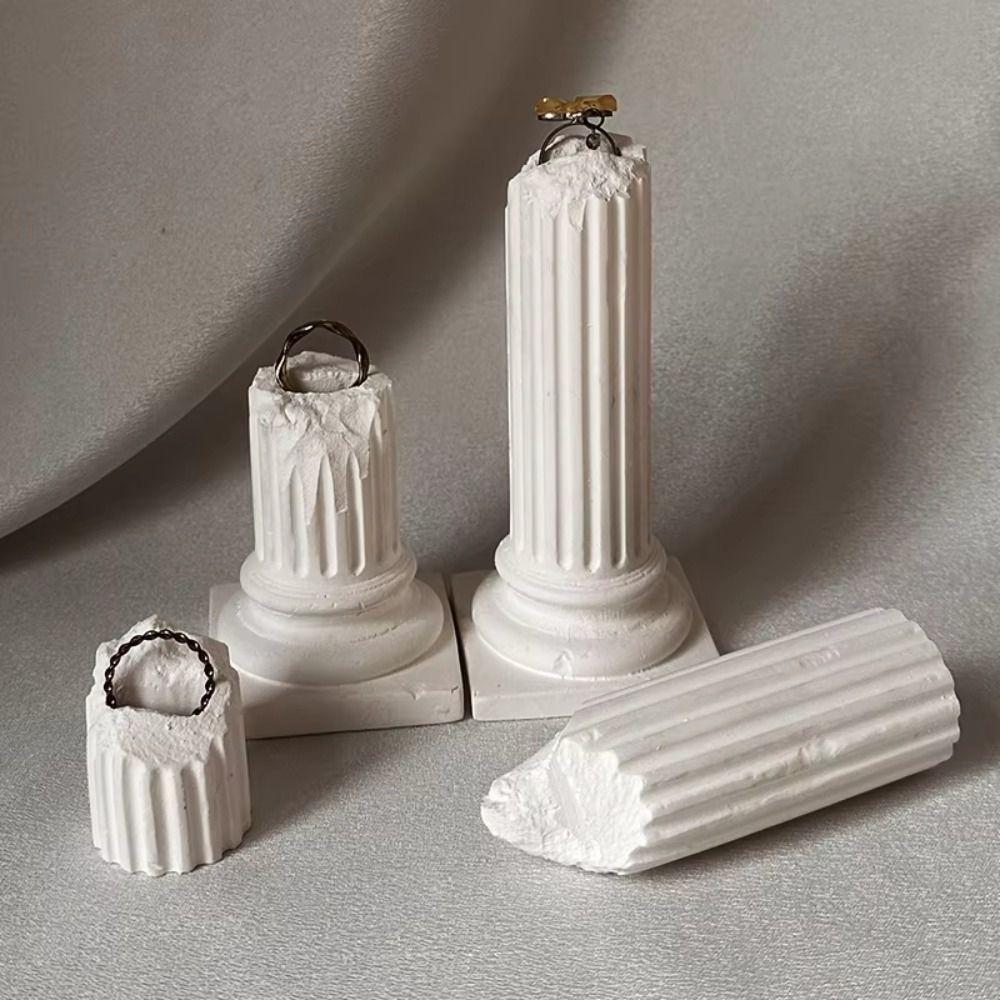 Luxury Vintage Plaster Ring Holder Exquisite Ring Display Rack Home Decoration