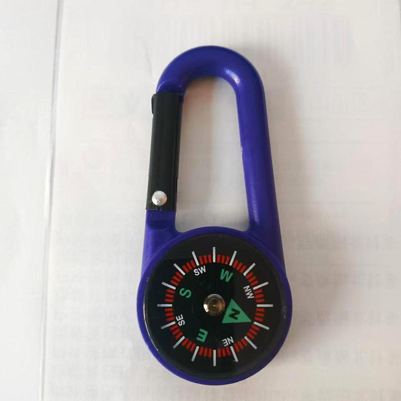 Портативный многофункциональный компас для походов с карабином