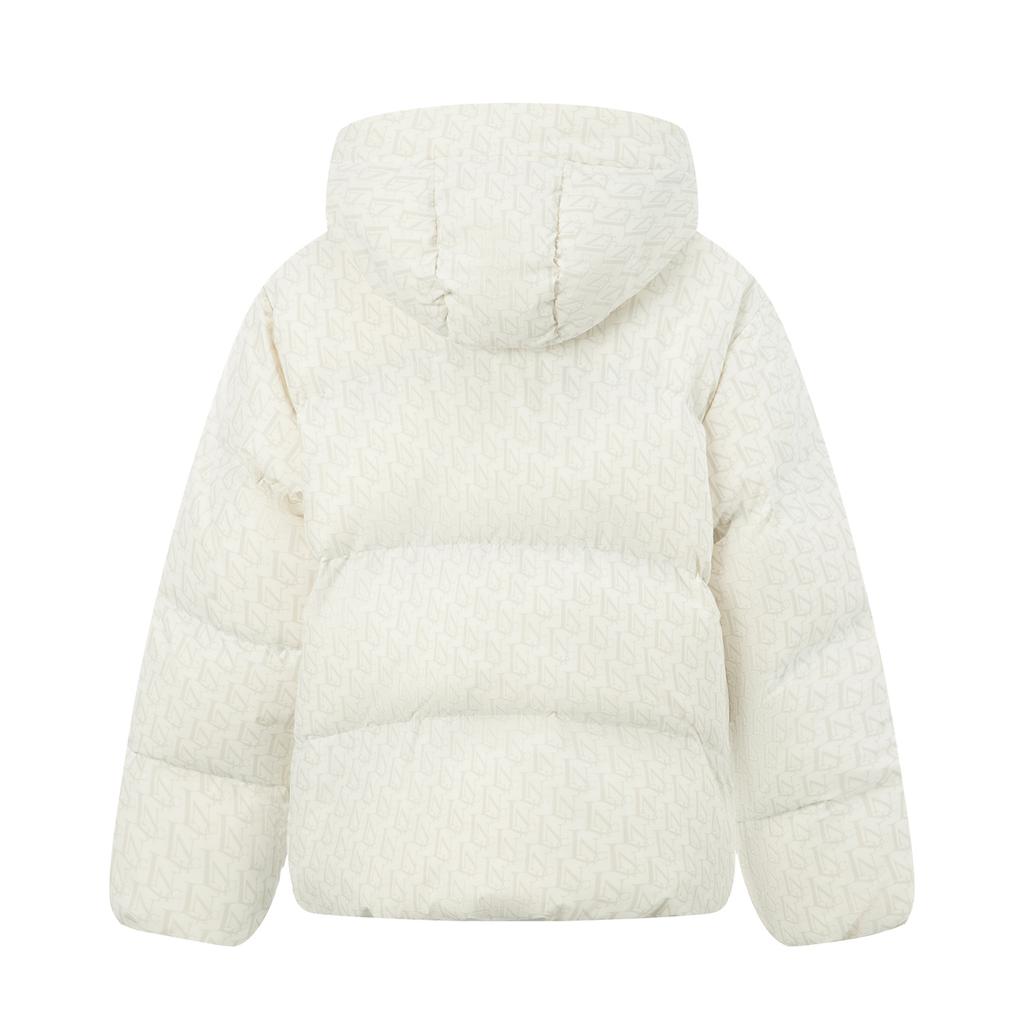 Li-Ning Hot Pot Down Jacket Series Sports Fashion Versatile Casual Windproof Water-Repellent Hooded Down Jacket Women Outerwear AYMV392-1