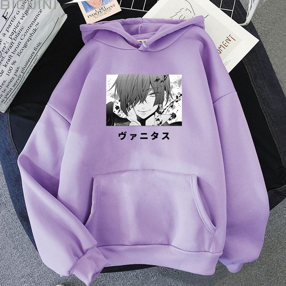 Толстовка с капюшоном Vanitas no Carte Comic Oversize Толстовка Wo Unisex Vintage The Case Study of Vanitas Hoodies Fashion Unisex Harajuku y2k Tops
