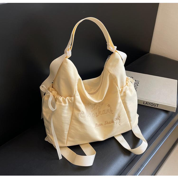 Сумка-тоут женская 2024 года, новая большая вместимость, рюкзак для поездок на работу с надписью «иностранное чувство» для студентов колледжей, для поездок на работу в класс