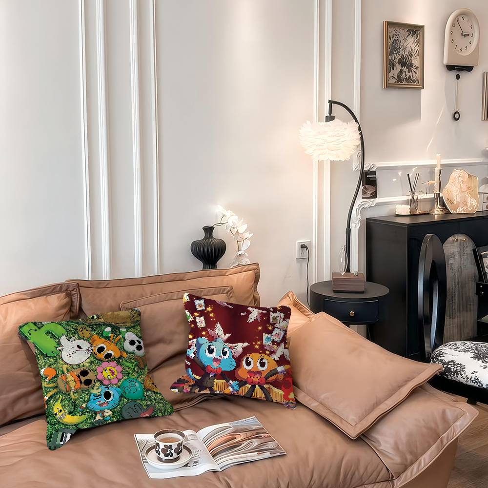 Наволочка «Удивительный мир Гамбола» для спальни, комнаты и дивана в гостиной, декоративная наволочка для подушки