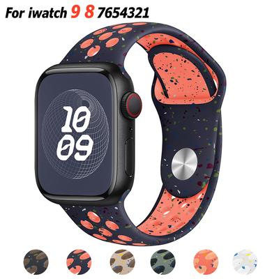 Силиконовый ремешок для часов Apple Ultra 2, 49 мм, спортивный резиновый ремешок для Iwatch Series 9, 8, 7, 6 SE 4, 3, 2, 45 мм, 44 мм, 42 мм, 41 мм, 40 мм, 38 мм