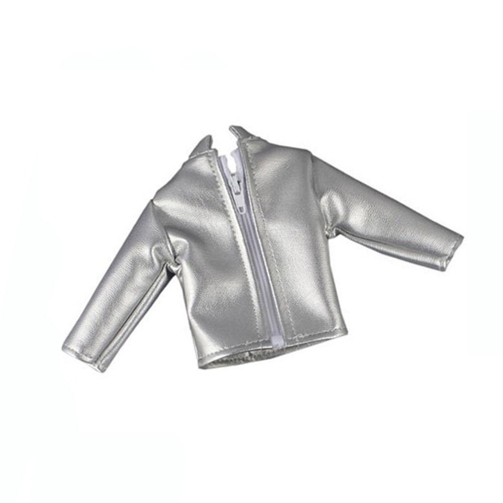 5 Colors PU Leather Jacket Doll Zipper Coat for 11.5 inch Doll/for 1/6 Male Action Figure Dolls