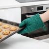 2PCS Hanging Microwave Gloves Non-Slip Grilling Mitts Multifunctional Antiscald Oven Mitts  BBQ