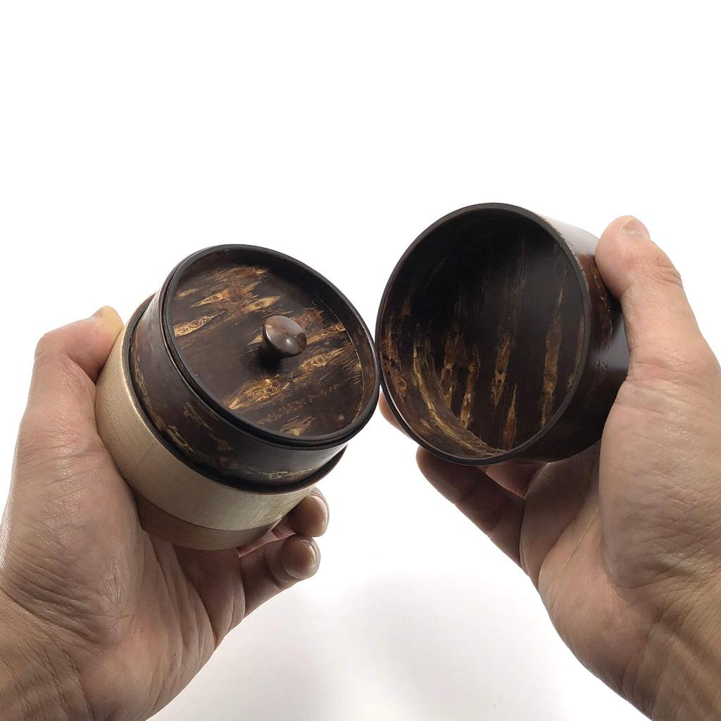 Кольцо-тубус Fujiki Denshiro Shoten 3 цвета, чайница, простая кожа 37241, диаметр, высота 8,2 см, 7,8 см