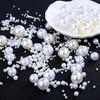 3-12Mm Round Non-Porous Abs Color Imitation Pearl Loose Beads Diy Handmade Jewelry Nail Bead Clothing Matching