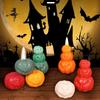 Silicone Pumpkin Mold 3D Halloween Resin Casting DIY Candle Wax Plaster Polymer Clay Aromatherapy Craft Decor Making Kit