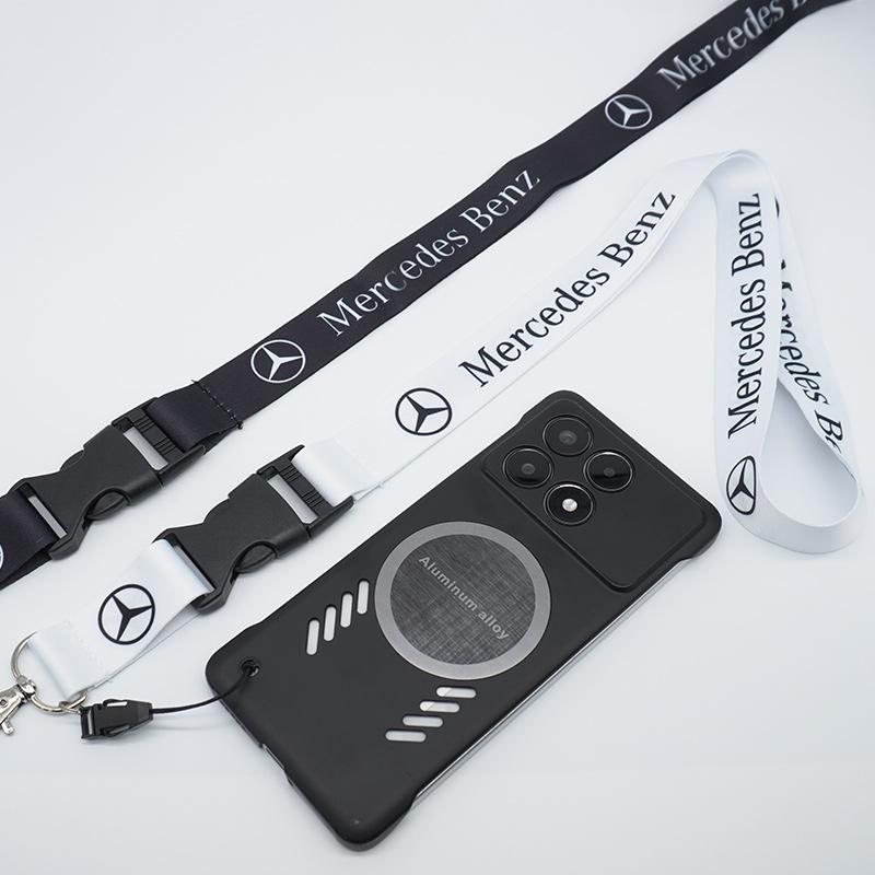 JVC4 Card Lanyard Keychain Motorcycle Car Keyring Neck Wear Chain For Mercedes Benz AMG W177 W176 X166 X167 C257 C218 X253 C118 C117