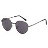 2025 children's sunglasses for male and female babies, oval shaped children's glasses New Straight Metal Sunglasses Metal