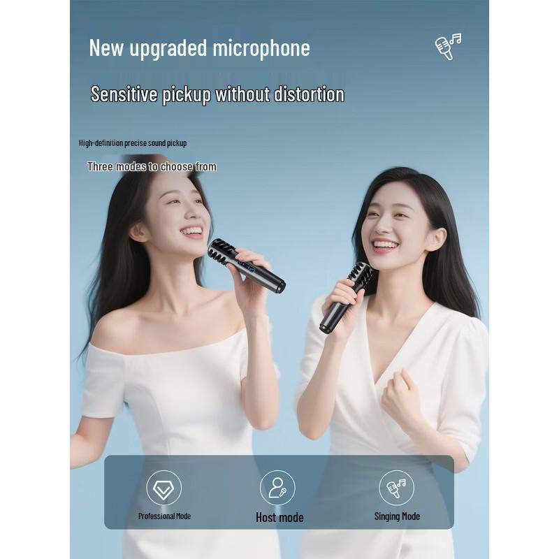 Портативная Bluetooth-колонка для караоке Newmine K519, штекер CN (адаптер в комплекте)
