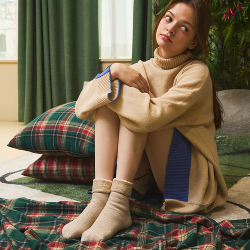 Носки биарриц, богатые теплые носки из флиса-обнимашки, 4 цвета