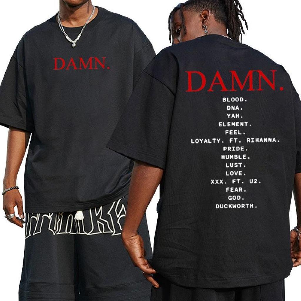 Футболка Damn Kendrick Lamar Мужская футболка с трек-листом альбома Pglang Mr Morale & The Big Steppers Футболки в стиле хип-хоп, готика, большие футболки