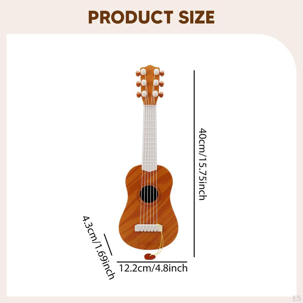 Kids Guitar Toy 6 Strings Musical Realistic Educational Learning for Children