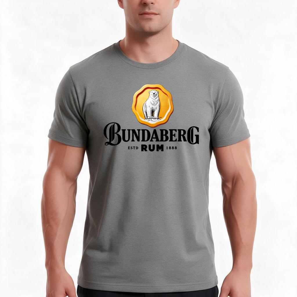 Exquisite Bundaberg Rum Design TShirt Summer Casual Cotton Tee Oversized Streetwear Tops Vintage Graphic Print Cotton