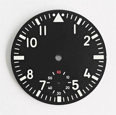 38,89 мм Светящийся циферблат для часов Подходит для механизма ETA 6497 6498 ST3600 Зеленый Черный Синий Циферблат Запасные части для часов