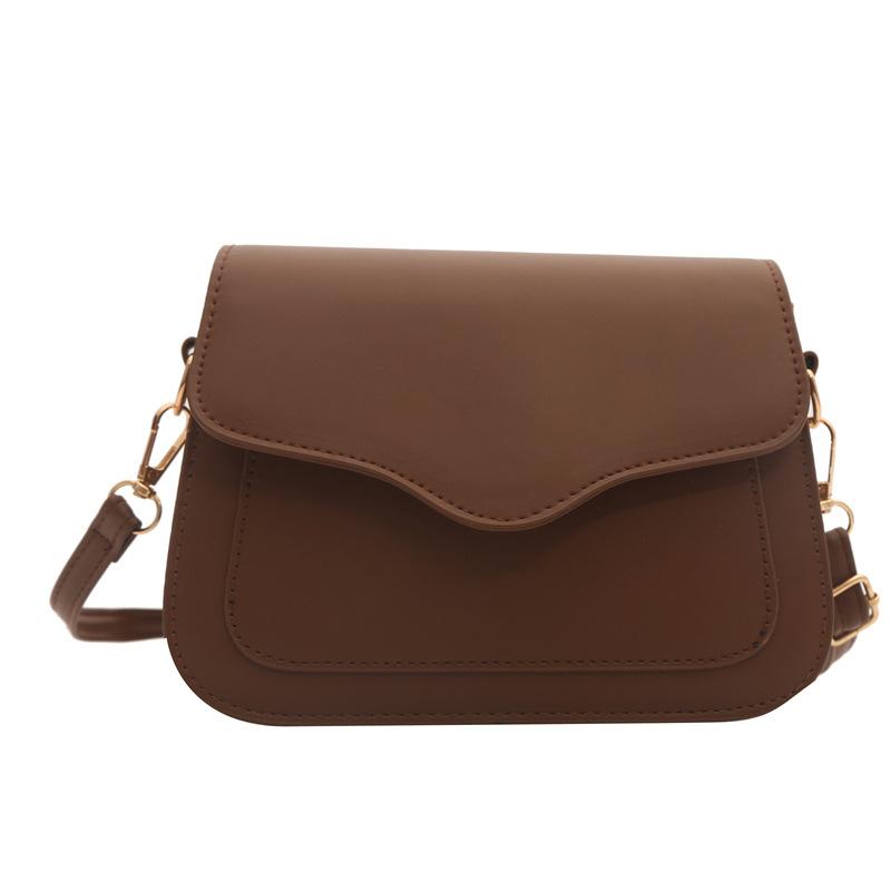 Однотонная текстура простая сумка-мессенджер через плечо женская весенняя универсальная маленькая квадратная сумка в иностранном стиле