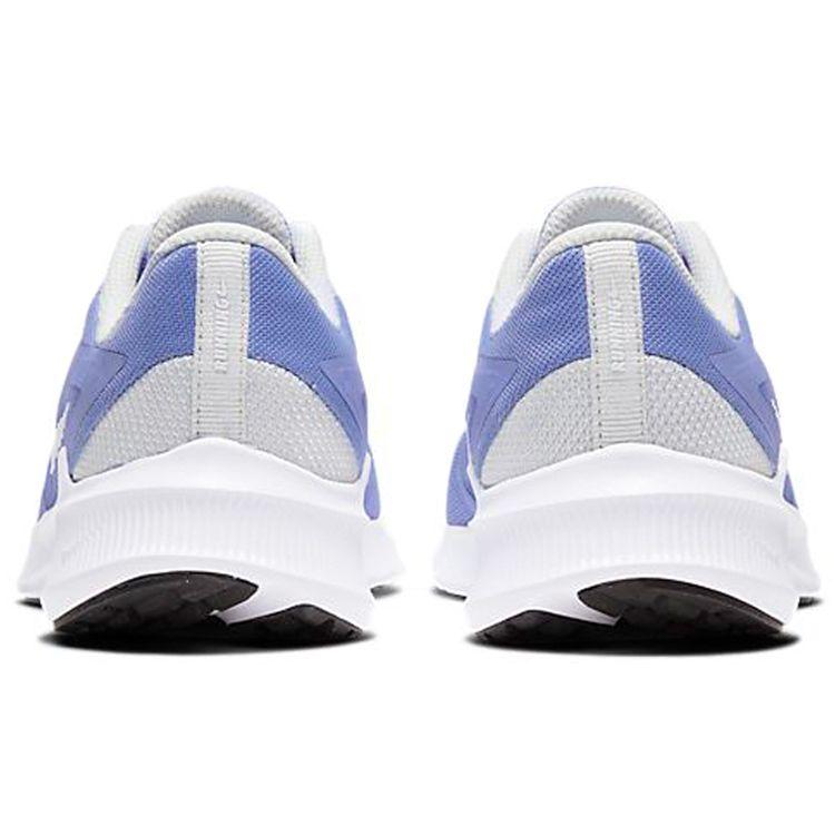 Nike Downshifter 10 Удобная амортизация Нескользящие Износостойкие Дышащие Низкие Кроссовки для бега Детские кроссовки Синий Белый CJ2066-500