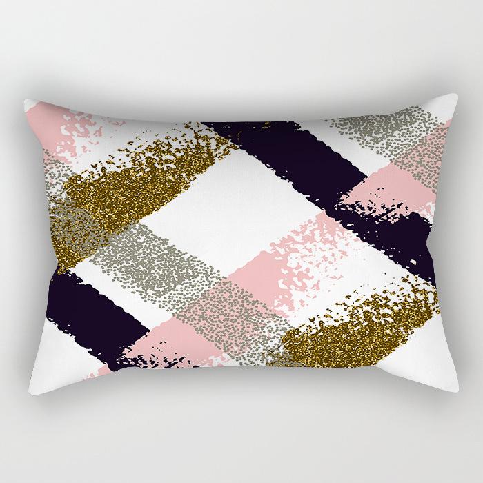 Скандинавский Абстрактный Разноцветные Линии Геометрический Длинная Наволочка Дом Диван Подушка Автомобиль Офис Подушка для Поясницы