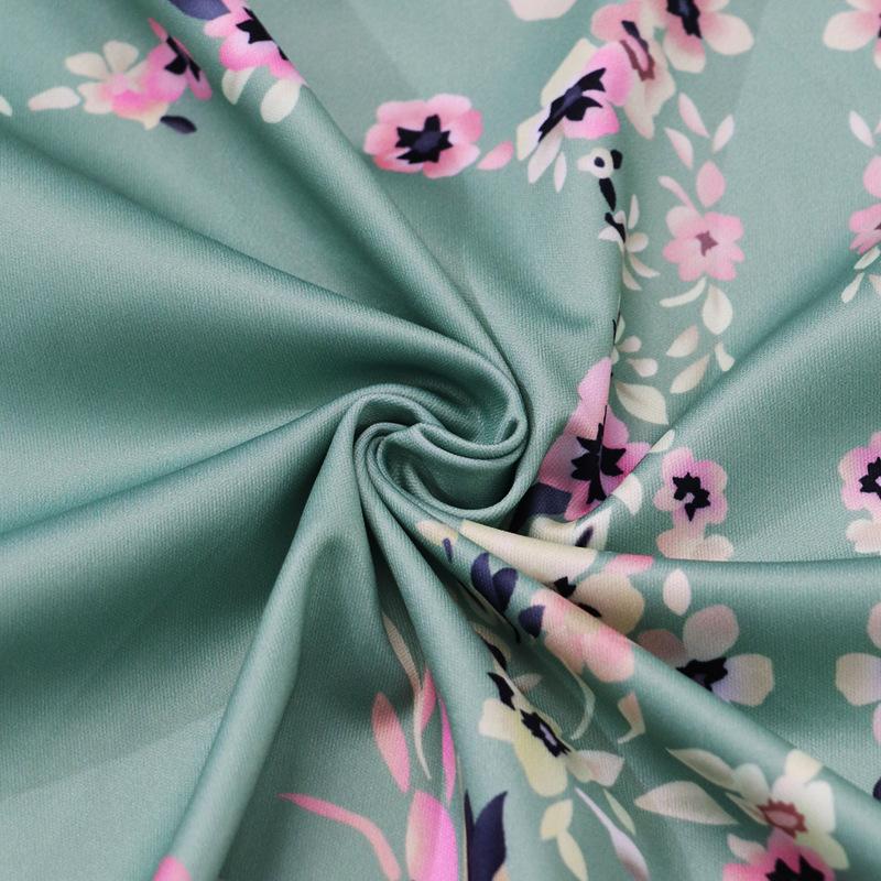 2025 Autumn New Style, Women's Wear, Long Sleeve, V-neck, Loose, Printed, Bohemian, Dress, Retro Flower Pattern